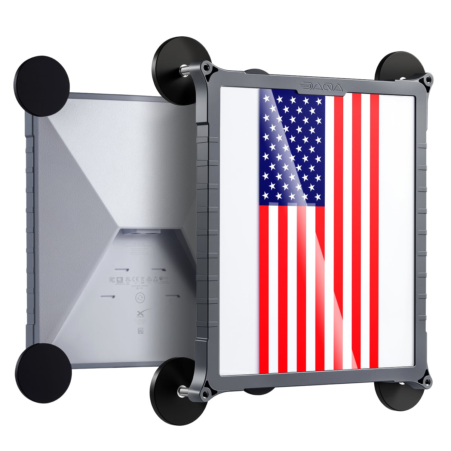 Starlink Mini Magnetic Mount | TPU+PC Case, Travel & Camping Mount for Cars, Trucks, RVs Black