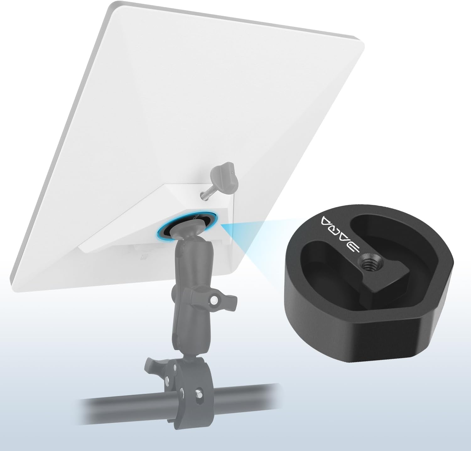 Starlink Mini Tripod Adapter – Universal Mount for 1/4”-20 & 3/8”-16 Tripods, Compatible with Starlink Mini