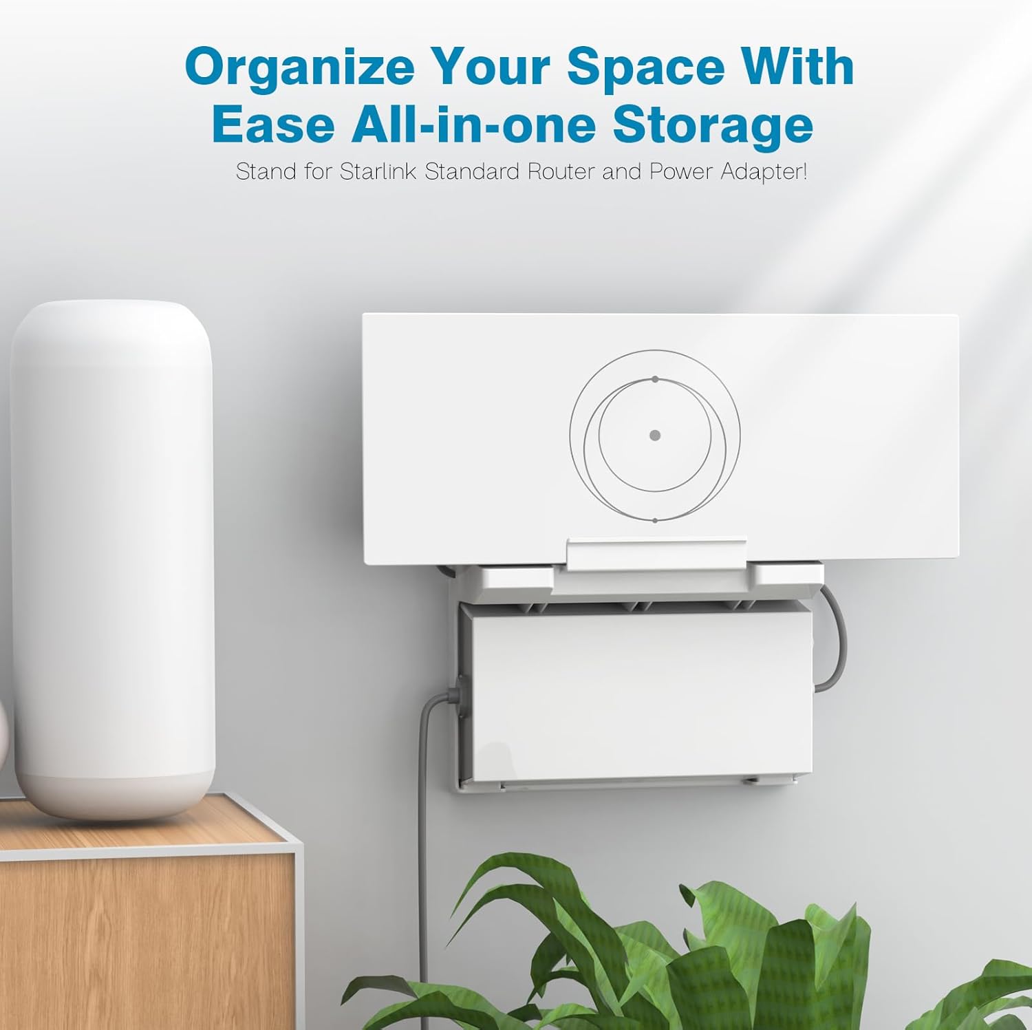 Starlink Gen 3 Router Wall Mount – Durable ABS, Easy Installation for Optimized Network Performance