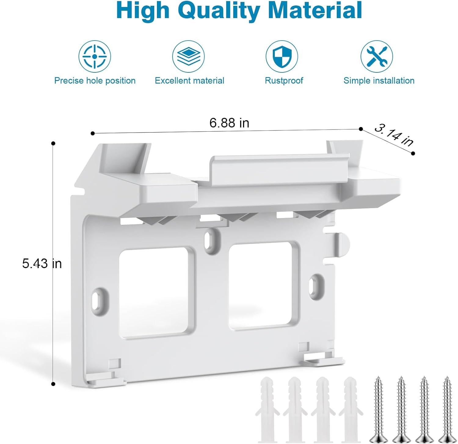 Starlink Gen 3 Router Wall Mount – Durable ABS, Easy Installation for Optimized Network Performance