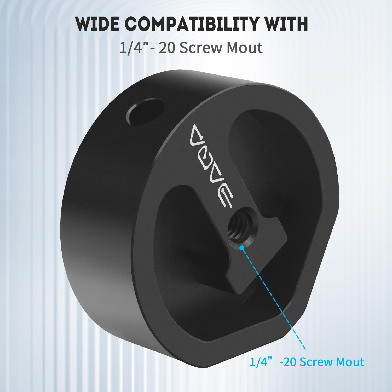 Starlink Mini Tripod Adapter – Universal Mount for 1/4”-20 & 3/8”-16 Tripods, Compatible with Starlink Mini