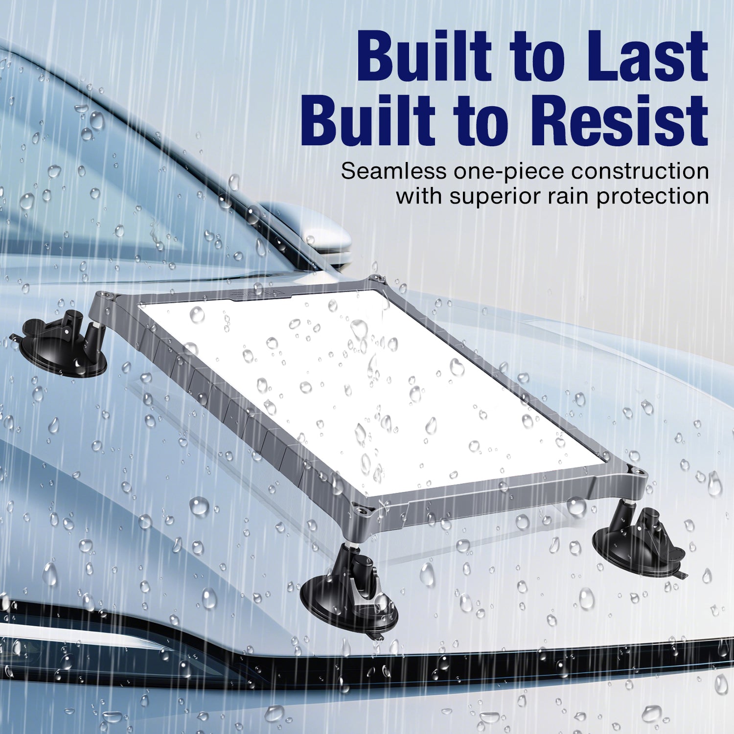 Starlink Mini Suction Cup Mount | TPU+PC Case, Travel & Camping Mount for Cars, Trucks, RVs Gray