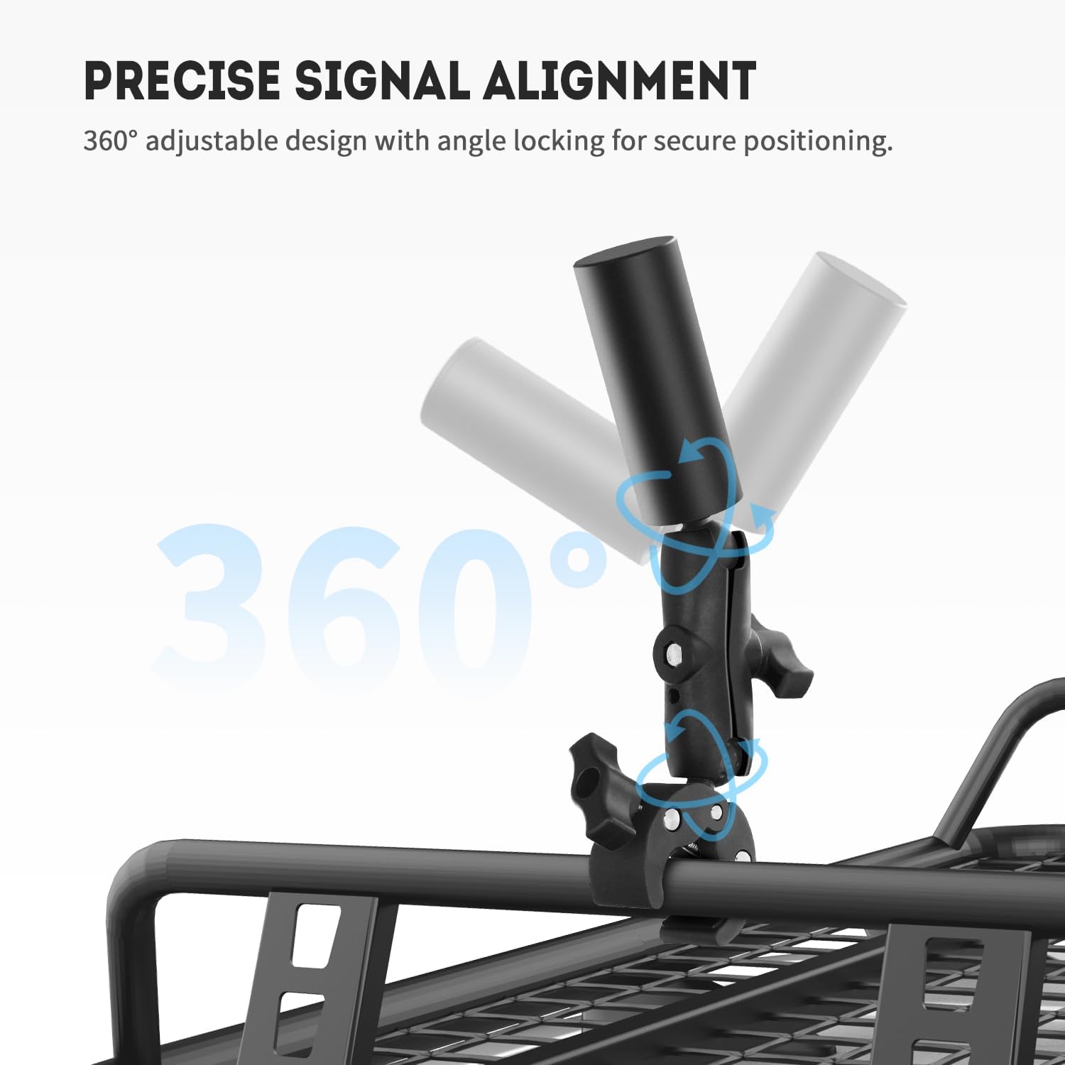 Starlink Mini Mount – Versatile Clamp for Bike, RV, Yacht & Ladder | Quick Installation, Durable Car Mount