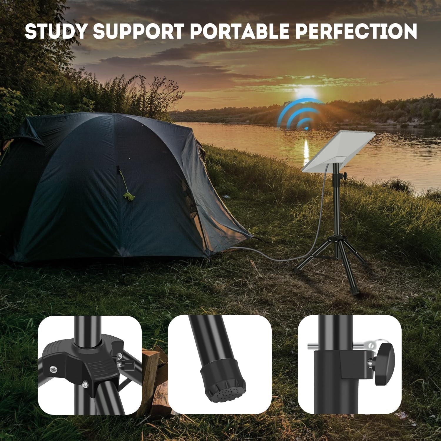 Portable Tripod Stand for Starlink Mini – Fits Mini Mount Kit, Includes Carry Bag