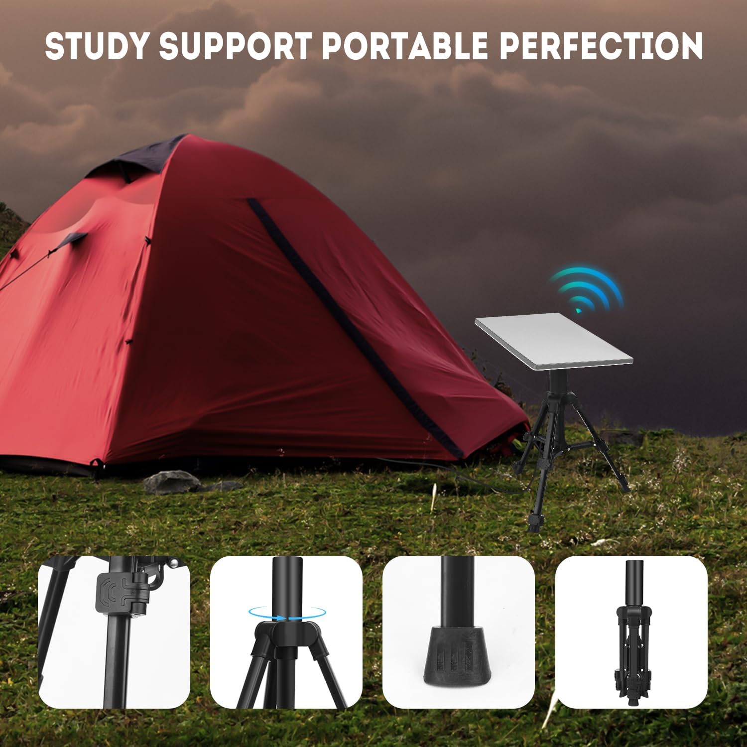 for Starlink Mini Mount - Lightweight Tripod for Outdoor, Camping, and Roof Setup | Starlink Mini Accessories