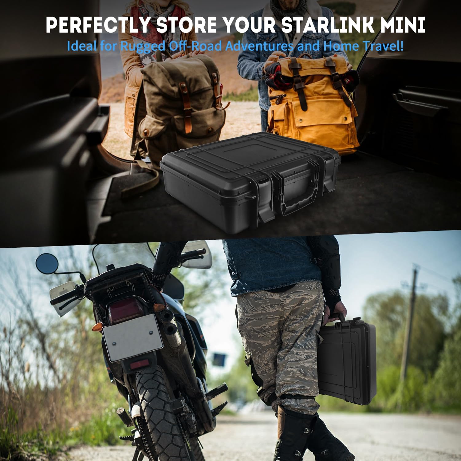 For Starlink Mini Case, Starlink Mini Hard Care with Foam for Starlink Mini Accessories, for Travel and Camping