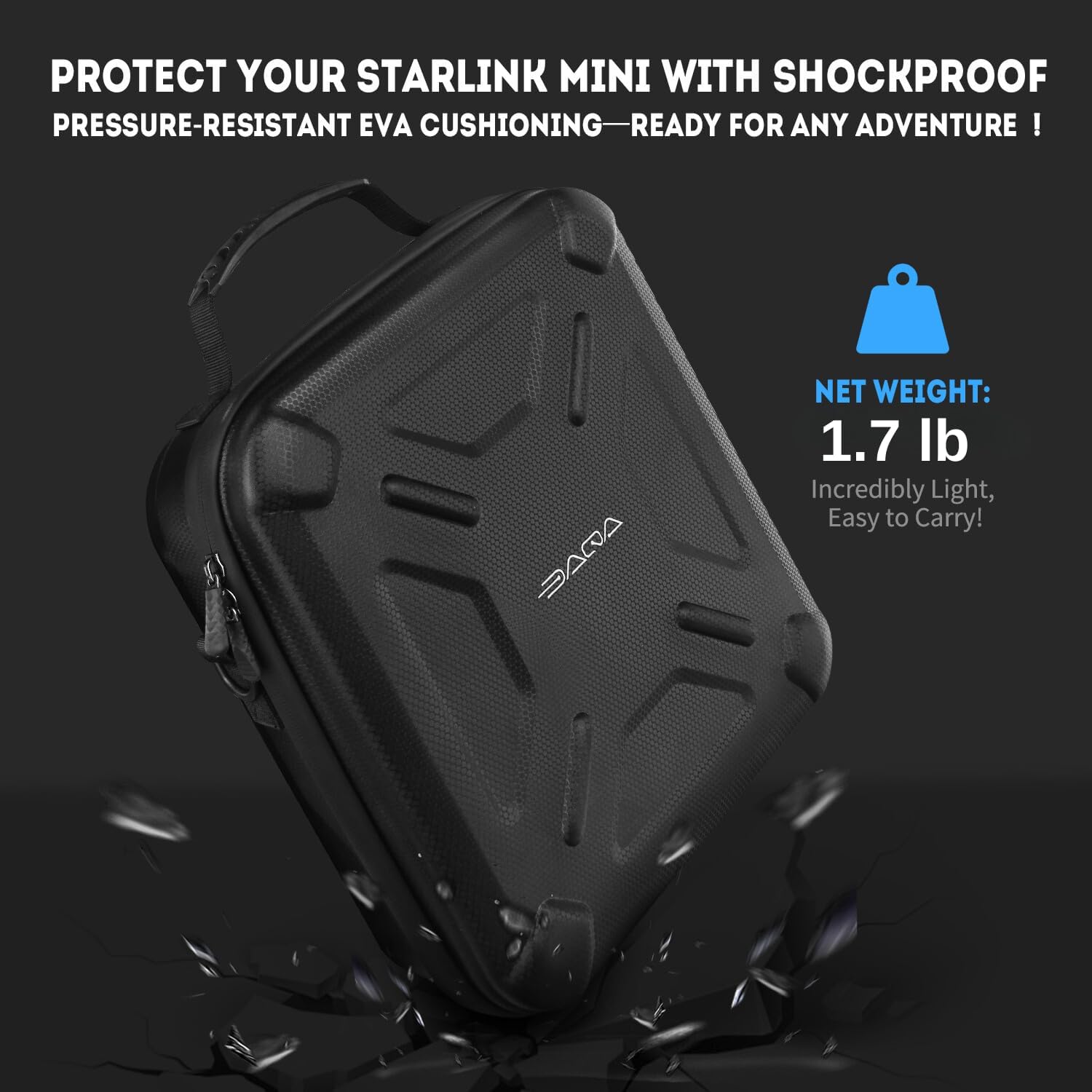 Ultra-Light Starlink Mini Case – Waterproof, Shockproof & Dual Carry Bag