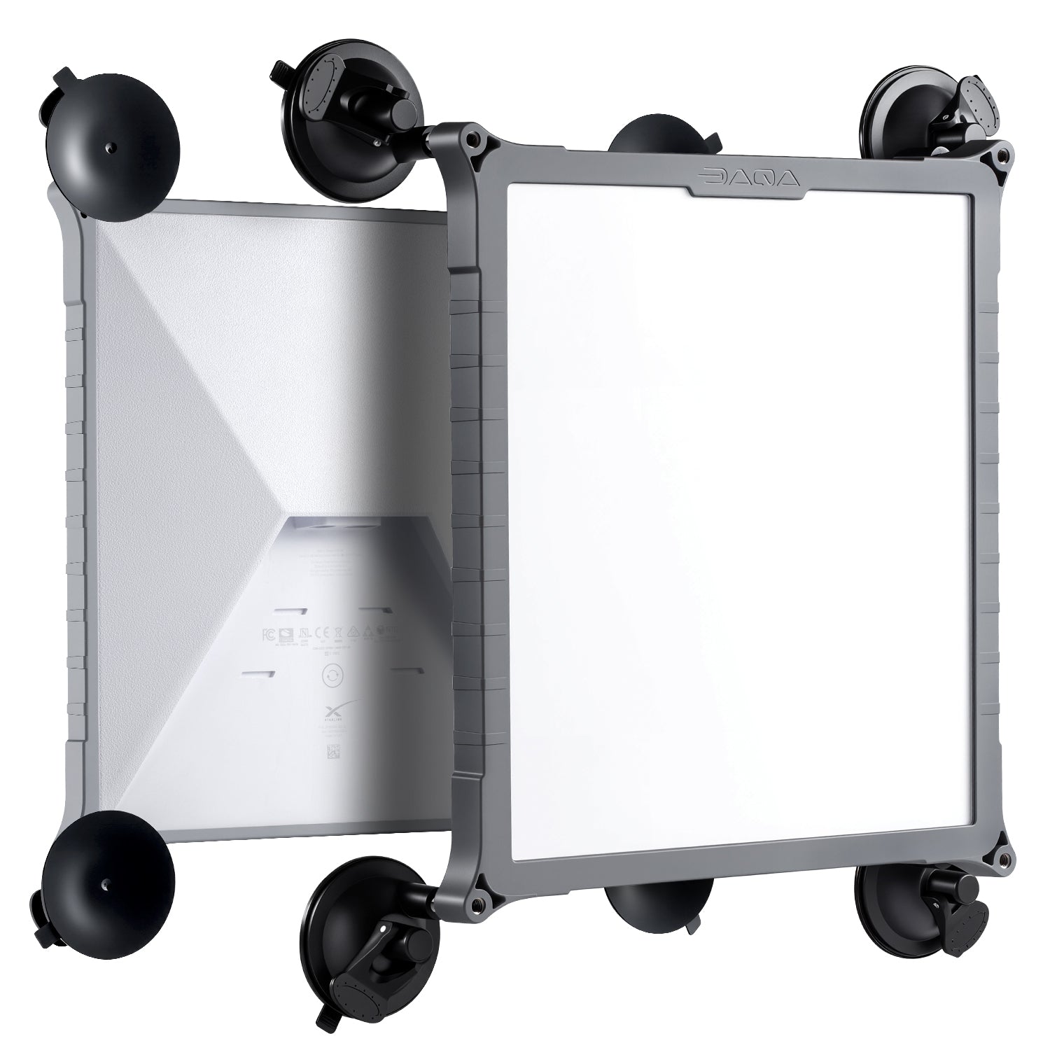 Starlink Mini Suction Cup Mount | TPU+PC Case, Travel & Camping Mount for Cars, Trucks, RVs Gray