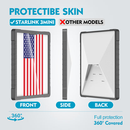 Starlink Mini Cover, Protective Travel Case for Starlink Gen3 Mini, TPU Protective Shell, Scratch-Resistant, Shockproof, Slim Fit Starlink Accessories