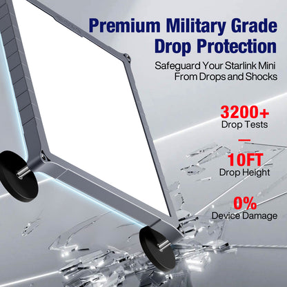 Starlink Mini Magnetic Mount | TPU+PC Case, Travel & Camping Mount for Cars, Trucks, RVs Black