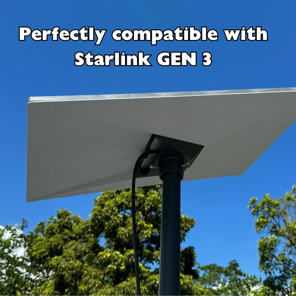 Starlink Gen 3 Mount – Fits Pole & Pipe Adapter Kits for Easy Antenna Setup